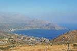 Plakias bay view from the heights to Sellia, Crete.