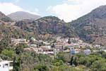 Spili view of the city at the foot of Mount Psiloritis, Crete.
