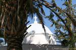 Dome behind a palm tree near Vori, Crete.