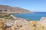 View of the beauty of the bay of Kato Zakros, Crete.