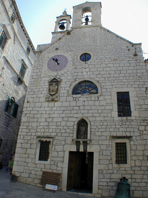 24-hour clock, St. Barbara (Sv Barbara) Sibenik, Croatia