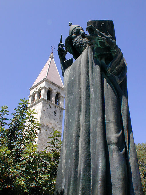 Monumental statue of Ivan Mestrovic and Gregory of Nin, Split, Croatia