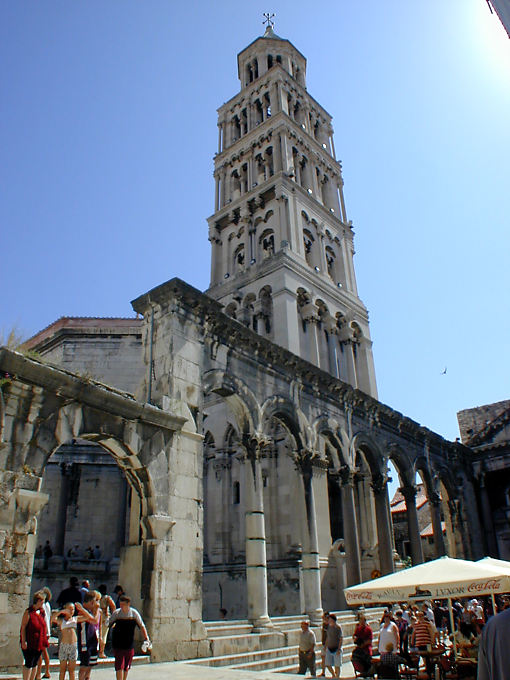 Bell tower of the Cathedral of St. Duje, Duje (Bell towers), Split, Croatia