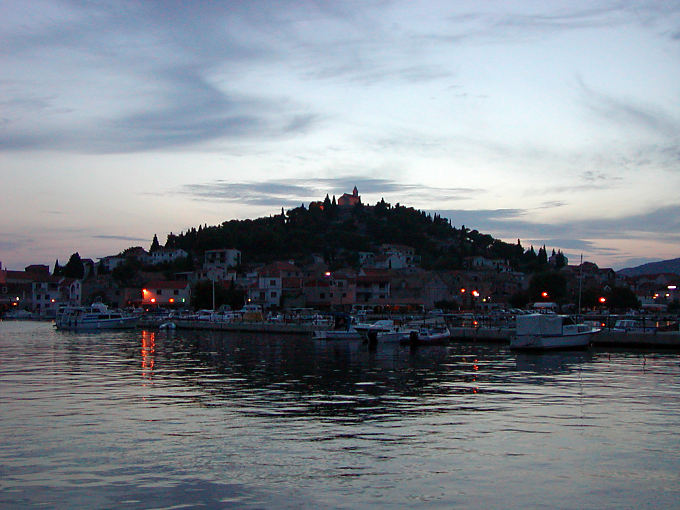 Tribunj by night, Croatia