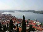 Sibenik, view from the Fort Sainte-Anne, Croatia.