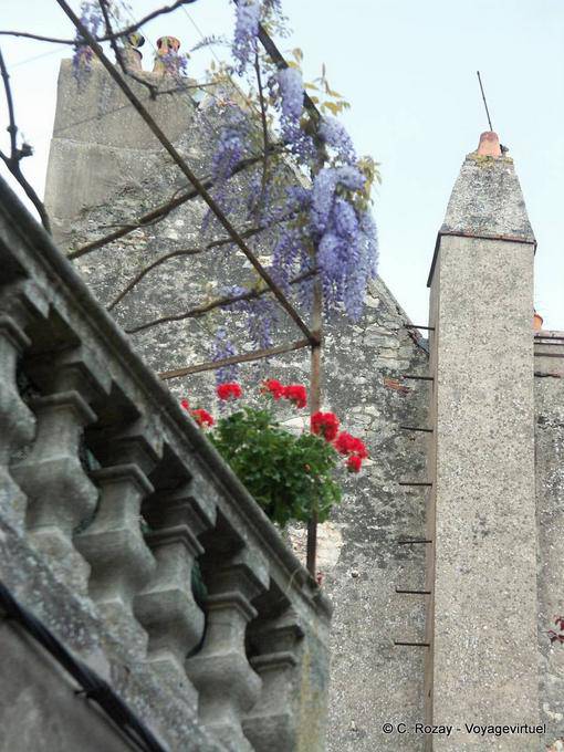 Fireplace and wisteria, Dole - France