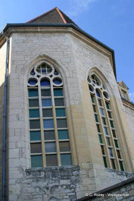 Architectural detail of the Couvent des Cordeliers, Dole, Jura - France