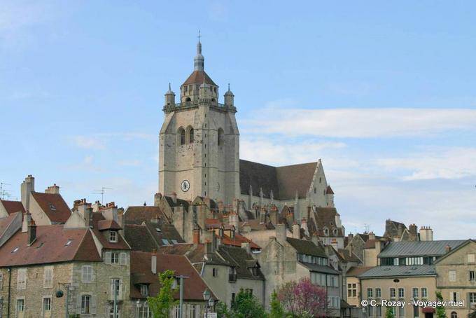 Panorama of the Notre Dame and the surrounding rooftops, Dole - France