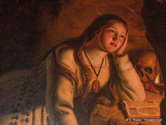 Passion, painting in a collegiate chapel Dole - France