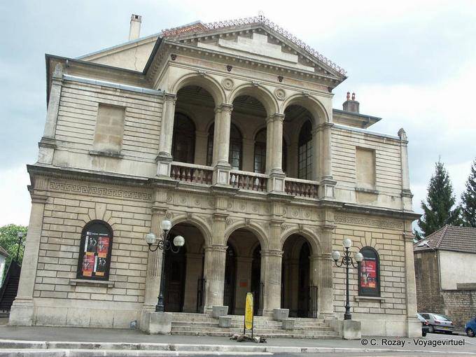 The theater, built from 1840 to 1844 Dole - France