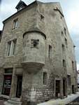Echauguette of Odin home of the Tour du Mont Roland Street, Dole, France.