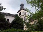 Steeple of the Chapel of the Arch of college, Dole, France.