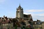 Panorama of the Notre Dame and the surrounding rooftops, Dole, France.