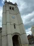 The west bell tower of collégale, completed in 1596, Dole, France.