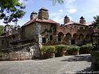 Walls, fireplaces and stone walls with a restaurant, Altos de Chavon, Dominican Rep..