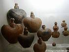 Art Tainos, heart-shaped containers, Altos de Chavon, Dominican Rep..