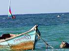 Boat and windsurfing, Bavaro, Dominican Rep..