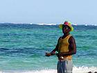 Fisherman without a cane, Bavaro, Dominican Rep..