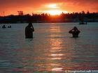 Evening bath at sunset, Boca Chica, Dominican Rep..