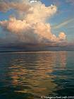 Reflecting storm cloud over the Caribbean Sea, Boca Chica, Dominican Rep..