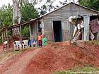 Children in front of a box in the countryside to El Seibo, Dominican Rep..