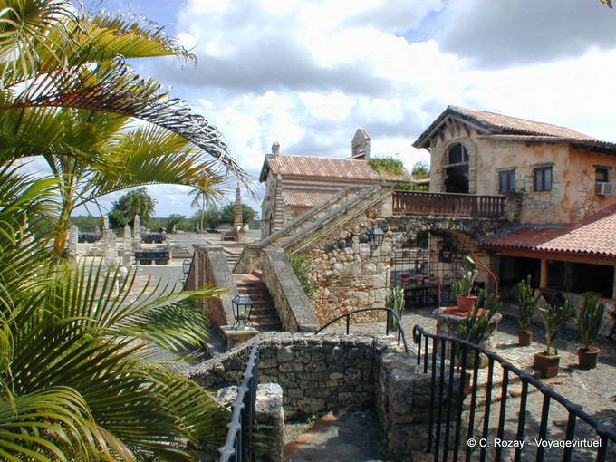 View on the Piazzetta, Altos de Chavon, Dominican Rep.