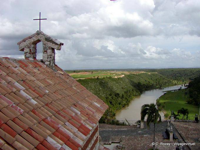 Panorama on the Rio Chavon Altos de Chavon, Dominican Rep.