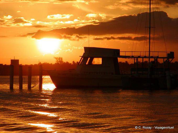 Golden Sunset on Banzai from Boca Chica, Dominican Rep.