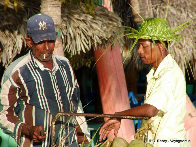Coconut seller, Boca Chica, Dominican Rep.