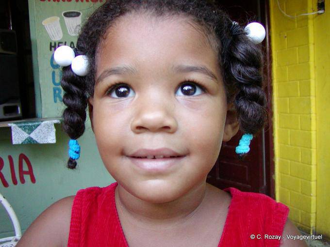 The eyes of the little girl, Boca Chica, Dominican Rep.