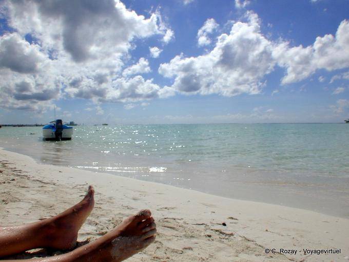 The foot! Boca Chica, Dominican Rep.