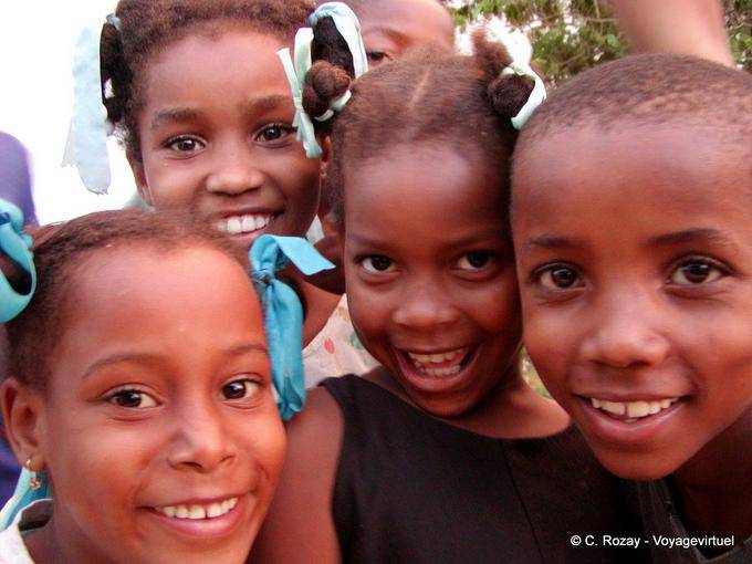 Smiles of Dominican children, Dominican Rep.