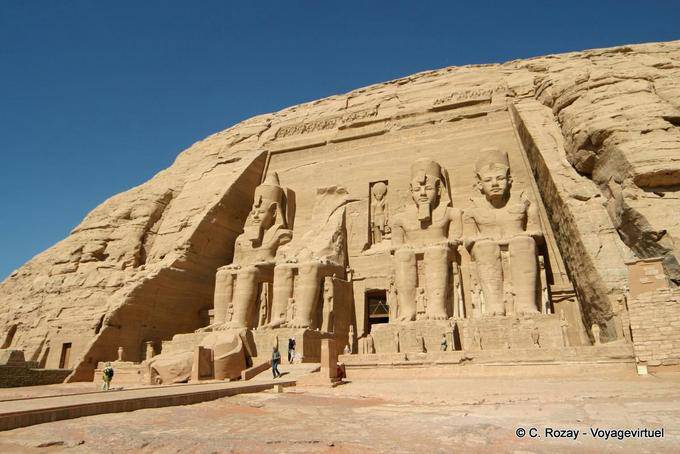 Abu Simbel, panoramic great temple - Egypt