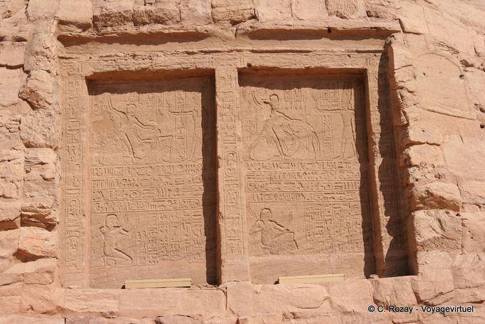 Meha pylon of the temple, Abu Simbel - Egypt