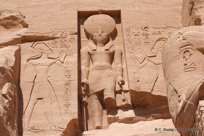 Ouser Maat Ra, niche with the image of Ramses Sun, Abu Simbel - Egypt