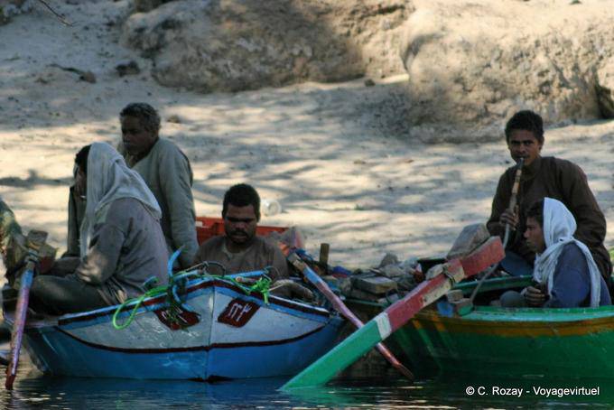 Waiting in the shade and shisha, Aswan - Egypt