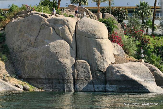 Elephant shaped rocks, Elephantine Island (Abu), Aswan - Egypt