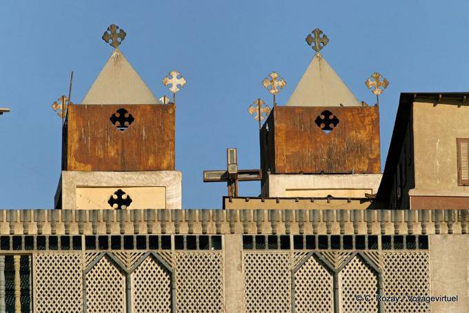 Small pinnacles of iron, Aswan church - Egypt