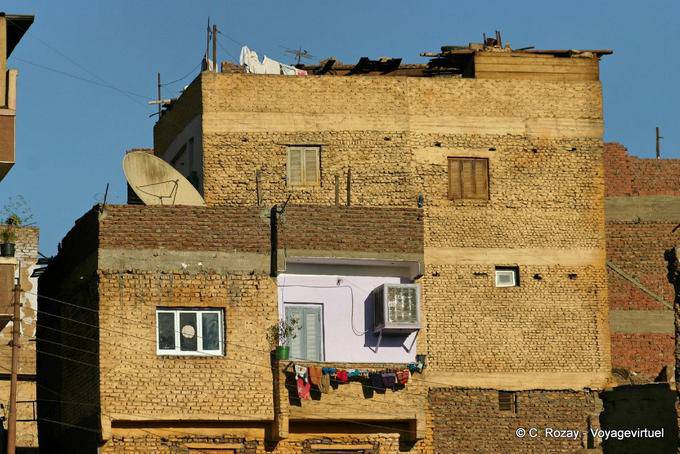 House typical bricks, Aswan - Egypt