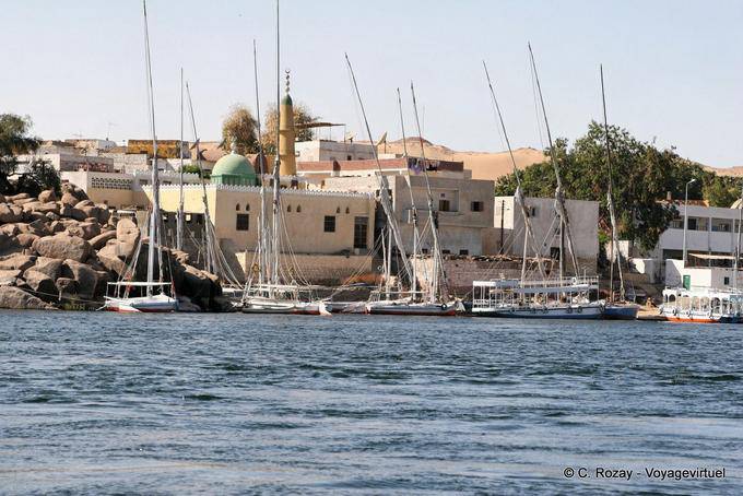 Small mosque of a Nubian village on Elephantine Island, Aswan - Egypt