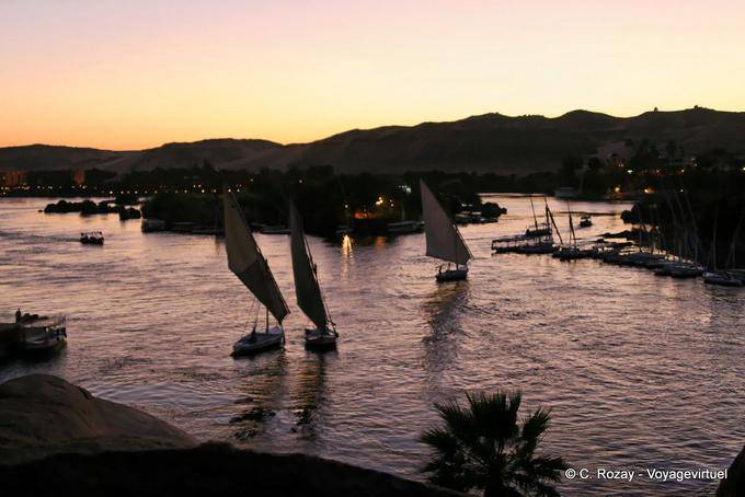 Evening lights, Aswan - Egypt