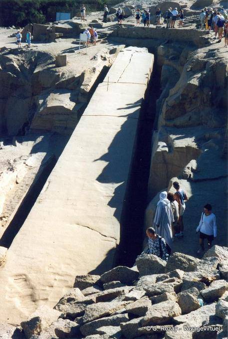Unfinished obelisk, 42 ​​meters and 1187 tons, Aswan - Egypt