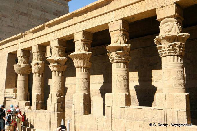 The House of Birth (Mamisi) in the temple of Isis, Philae - Egypt