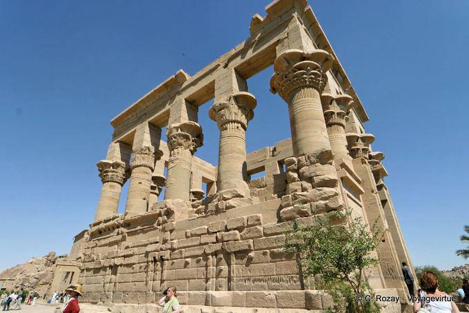 The kiosk of Trajan, the only monument visible above the water when the island was flooded Philae - Egypt