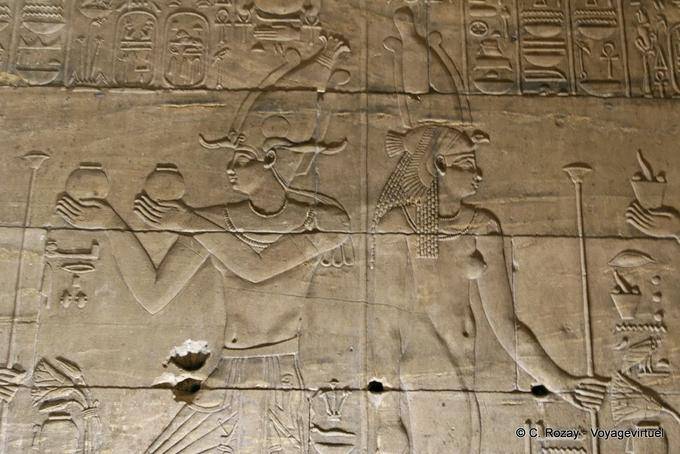 Other wall sculptures of the room, Philae Temple - Egypt
