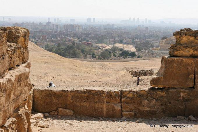 View from Cairo Giza Necropolis - Egypt