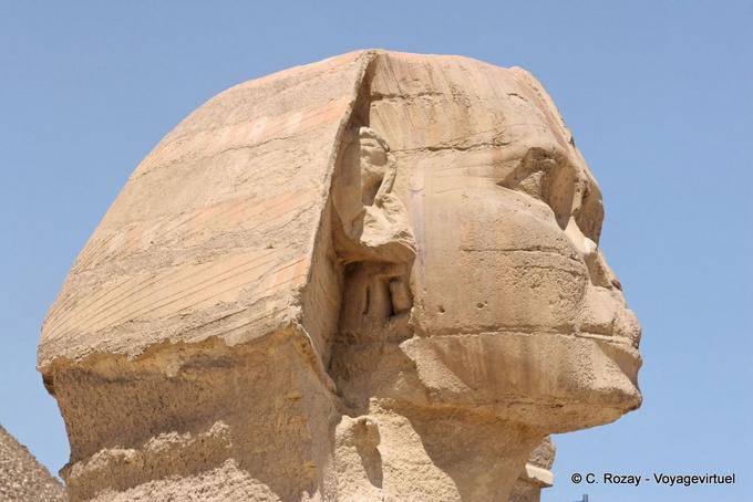 The head of the Sphinx, Giza - Egypt