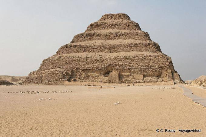 The south face of the Pyramid of Djoser, Saqqara - Egypt