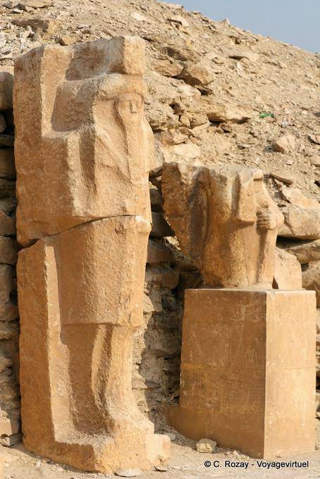 Caryatids statues of Djoser, Saqqara - Egypt