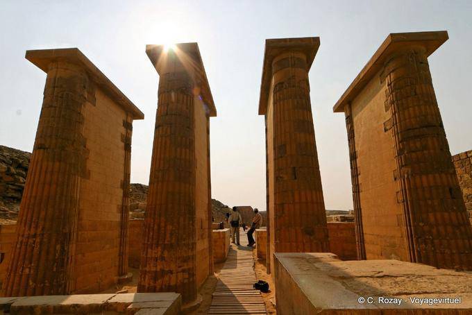 Reeded columns corridor, Djoser, Saqqara - Egypt